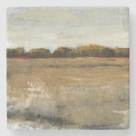 Dessous-de-verre En Pierre Paysage vert luxuriant de campagne (Devant)