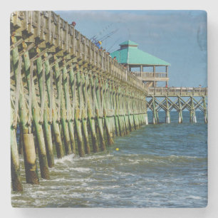 Dessous-de-verre En Pierre Pêche au quai