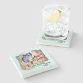 Dessous-de-verre En Pierre Pêche libre (Côté)