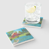 Dessous-de-verre En Pierre Pêcheurs (Côté)