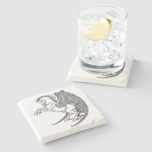 Dessous-de-verre En Pierre pegasus (Côté)