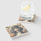 Dessous-de-verre En Pierre Peinture Cavalier King Charles Spaniel (Côté)