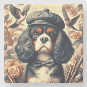 Dessous-de-verre En Pierre Peinture Cavalier King Charles Spaniel