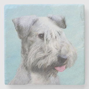 Dessous-de-verre En Pierre Peinture Cesky Terrier - Cute Original Chien Art