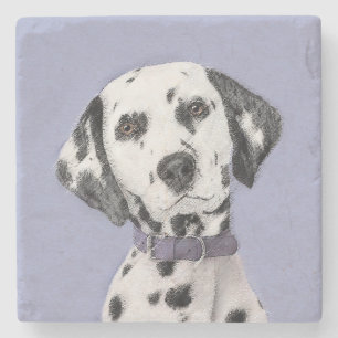 Dessous-de-verre En Pierre Peinture Dalmatienne - Cute Original Chien Art