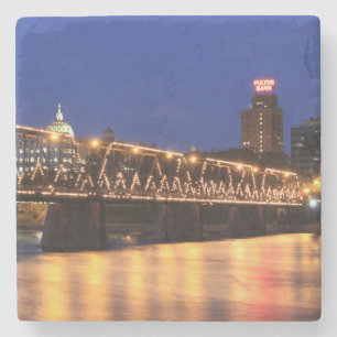 Dessous-de-verre En Pierre Pennsylvania State Walnut Street Bridge