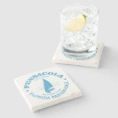 Dessous-de-verre En Pierre Pensacola (voilier) (Côté)