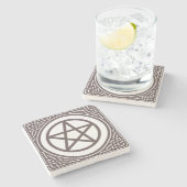 Dessous-de-verre En Pierre Pentacle de l'autel - (Côté)