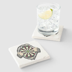 Dessous-de-verre En Pierre Percée vers le Bullseye - Ultimate Dartboard