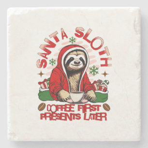 Dessous-de-verre En Pierre Père Noël café paresseux