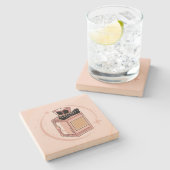 Dessous-de-verre En Pierre Perfume Stone Coaster (Côté)