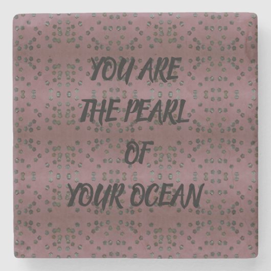 Dessous-de-verre En Pierre Perle de votre océan (Devant)