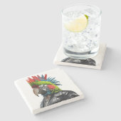 Dessous-de-verre En Pierre Perroquet (Côté)