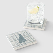 Dessous-de-verre En Pierre Personalized Plaid New Hampshire Granite State (Côté)