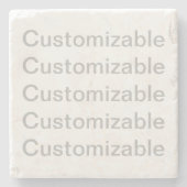 Dessous-de-verre En Pierre Personnalisable (Devant)