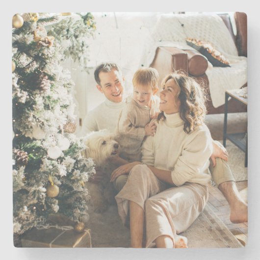 Dessous-de-verre En Pierre Personnalisé Ajoutez votre image préférée (Devant)