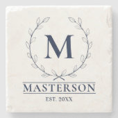 Dessous-de-verre En Pierre Personnalisé initial (Devant)