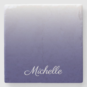 Dessous-de-verre En Pierre Personnalized gradient ombre navy blue