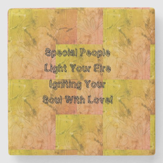 Dessous-de-verre En Pierre Personnes spéciales (Devant)