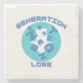 Dessous-de-verre En Pierre Perte de génération (Devant)
