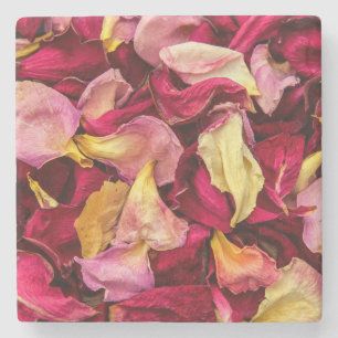 Dessous-de-verre En Pierre Pétales roses