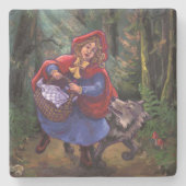 Dessous-de-verre En Pierre Petit Chaperon Rouge (Devant)