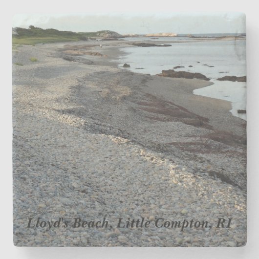 Dessous-de-verre En Pierre Petit Compton, RI - la plage de Lloyd (Devant)