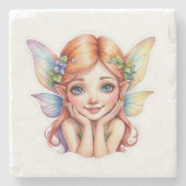Dessous-de-verre En Pierre Petite fée 1 (Devant)