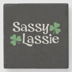 Dessous-de-verre En Pierre Petite fille Irlandaise de la Saint-Patrick Shamro