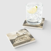 Dessous-de-verre En Pierre Phare de Sandy Hook (Côté)