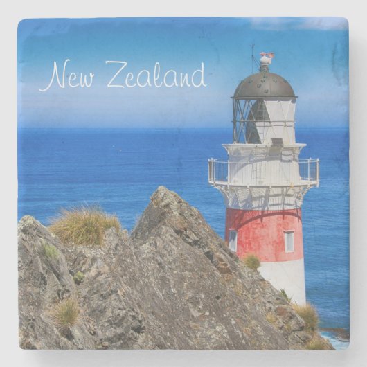 Dessous-de-verre En Pierre Phare du Cap Palliser Nouvelle-Zélande (Devant)