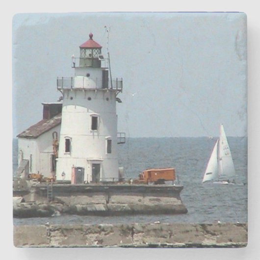 Dessous-de-verre En Pierre Phare (été) (Devant)