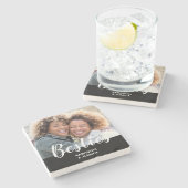 Dessous-de-verre En Pierre Photo Besties (Côté)