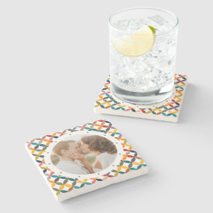 Dessous-de-verre En Pierre Photo Custom Colorful Personalized