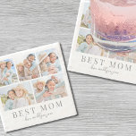Dessous-de-verre En Pierre Photo de Maman Collage<br><div class="desc">Dessous de verre en pierre personnalisé "Best Mom". Ce dessous de verre en pierre simple et élégant est la meilleure façon de célébrer Maman. Le design dispose d'espace pour cinq photos, avec "Best Mom" affiché en dessous dans une police serif classique. Dans le script soft, il y a de la...</div>
