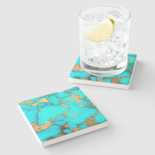 Dessous-de-verre En Pierre photo en pierre turquoise