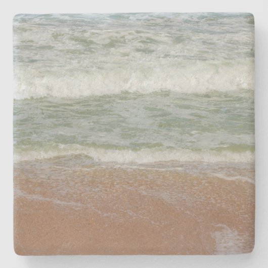 Dessous-de-verre En Pierre Photographie de plage Ocean Pittoresque Waves Sand (Devant)