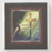 Dessous-de-verre En Pierre Photos des écritures 05 (Devant)