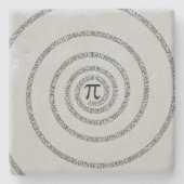 Dessous-de-verre En Pierre Pi spirale Cliquez sur Personnaliser pour changer  (Devant)