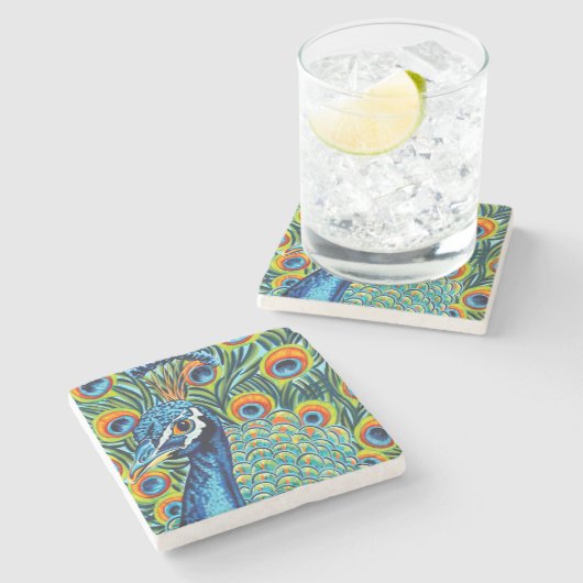 Dessous-de-verre En Pierre Pic en plumes I (Côté)