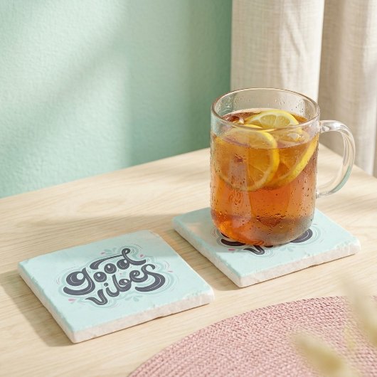 Dessous-de-verre En Pierre Pierre à vibrations positives