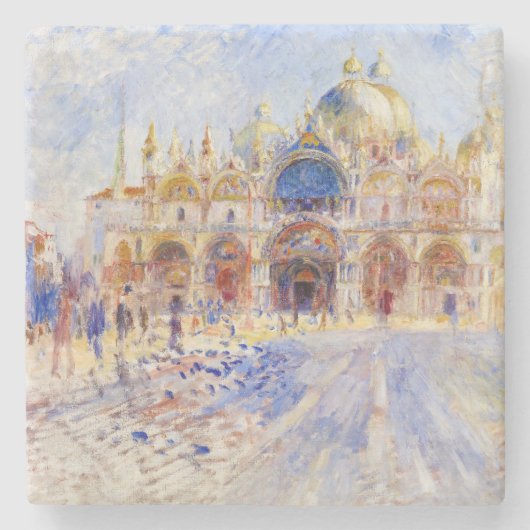 Dessous-de-verre En Pierre Pierre-Auguste Renoir - Venise, Piazza San Marco (Devant)