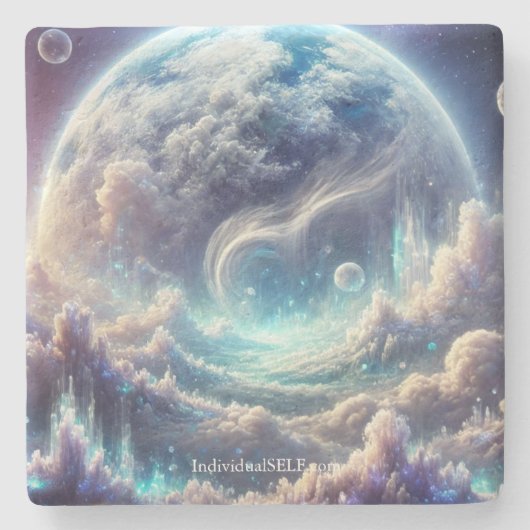 Dessous-de-verre En Pierre Pierre de pleine conscience Coaster (Devant)