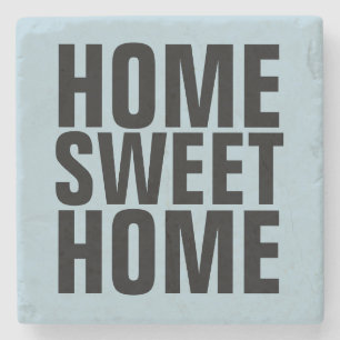 DESSOUS-DE-VERRE EN PIERRE PIERRES DE DÉCORATION HOME SWEET HOME