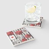 Dessous-de-verre En Pierre Pierres de marbre dés Dessous de verre (Côté)