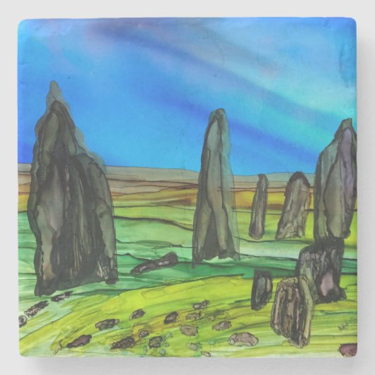 Dessous-de-verre En Pierre Pierres fixes de Callanish (Devant)
