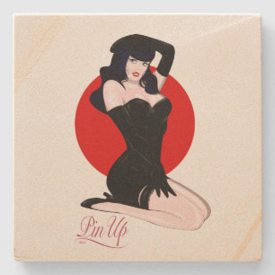 Dessous-de-verre En Pierre Pin up