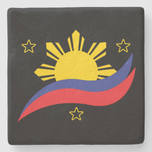 Dessous-de-verre En Pierre Pinoy Flag