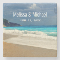 Pittoresque Turquoise Blue Sea Beach Mariage photo