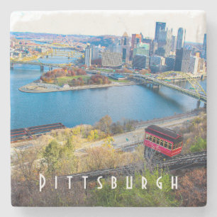 Dessous-de-verre En Pierre Pittsburgh Skyline